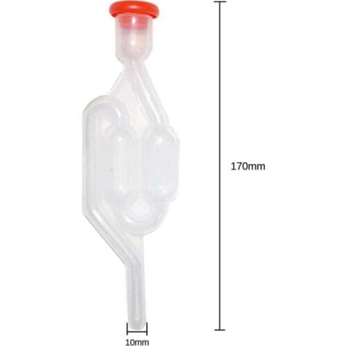 Newest Wine Beer Brewing Fermentation Check Valve Plastic Air Lock Water Seal Home Winemaking Exhaust Valve Fermenter Yeast 2021