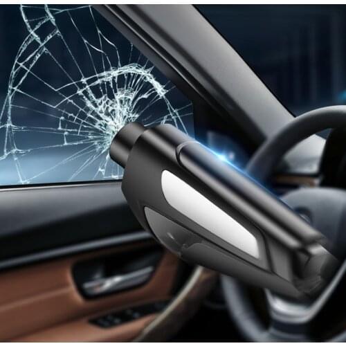 New Portable Seat Safety Hammer AutoGlass Car Window Breaker LifeSaving Escape Rescue Tool Seat Belt Cutter KeychainMarteauHamer