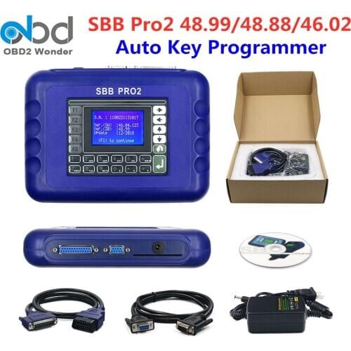 2020 SBB Pro2 Key Programmer V48.88 V48.99 V46.02 Support Cars To 2018 SBB Pro 2Mini Zedbull V508 Key Maker No Token Limits