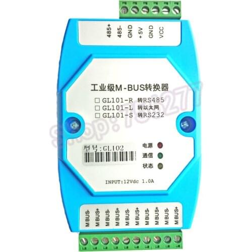 Industrial grade MBUS/M-BUS to MODBUS-RTU Converter RS485 Can Connect 500 MBUS Instruments to Support Transparent Transmission