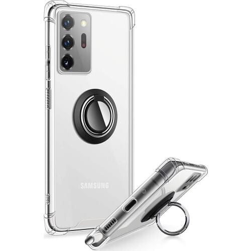 Shockproof Soft Ring Airbag Case For Samsung Galaxy Note 20 Ultra 4G 5G S20 Plus S10 Lite Note 10 M31S A21S A50S Xcover4 M01 A01