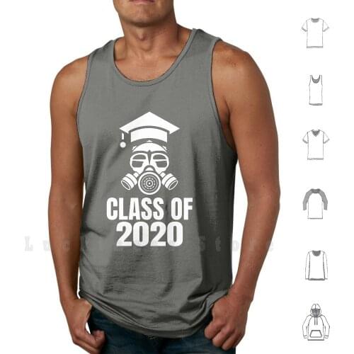 Seniors Class Of 2020 Shirt Quarantine Gas Mask Graduation tank tops vest sleeveless Seniors Class Of 2020 The One