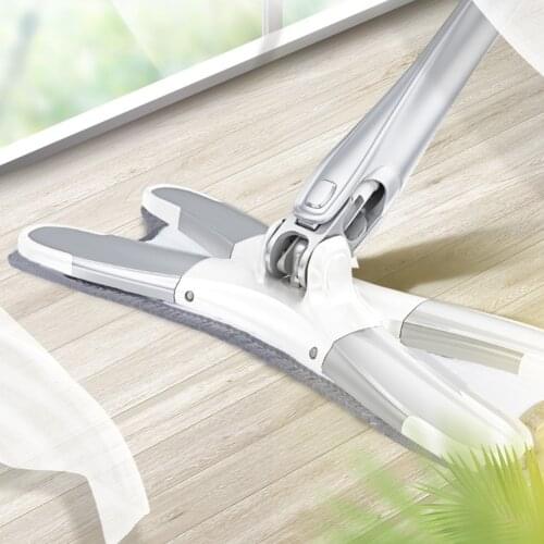 Hand Free Mop Washing Flat Floor Easy Wringing Microfiber Replacement Pad For Home Kitchen Hardwood Laminate Wet And Dry Mop Kit