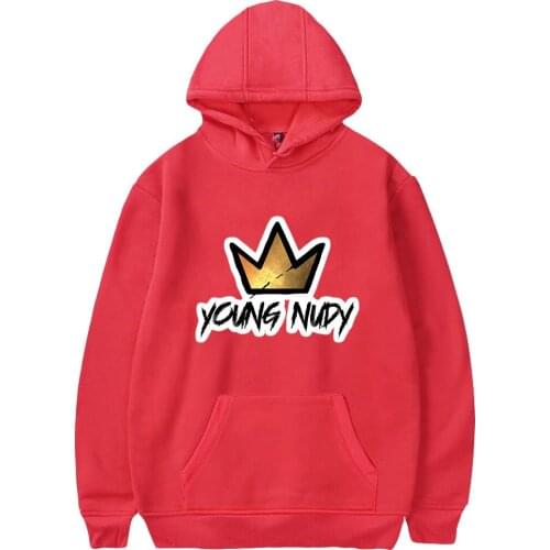Trend Young Nudy Print Clothes Autumn Winter Holiday Men/Women Hooded Streetwear Casual Style The Hoodies Kids Pullovers Tops