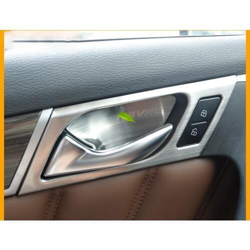 Inside the handle door bowl door inside the handle frame stainless steel surface stickers For Haval H9 2015-2019