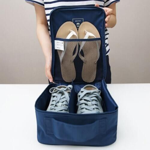 Waterproof Travel Shoe Bag Storage Box Oxford Cloth Organizer Portable Storage Shoe Containers Double Shoe Bags