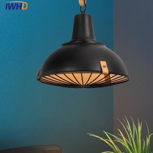 IWHD Iron Lamparas Bedroom Led Pendant Lights Fixtures Fashion Kitchen Bar Hanging Lamp Creative Indoor Luminaire Suspendu