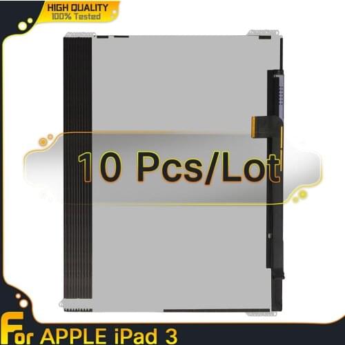 10 Pieces For iPad 3 ipad3 A1430 A1416 LCD Display Screen NO Touch Digitizer Assembly Replacement For iPad 4 ipad4 A1460 A1459