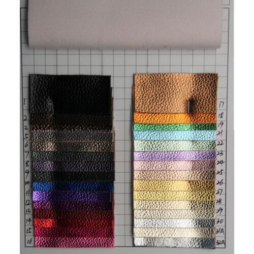 10 yards/lot metal shiny embossed leather/ synthetic litchi grain PU leather/ faux leather/ for Shoes, belts, home, furniture