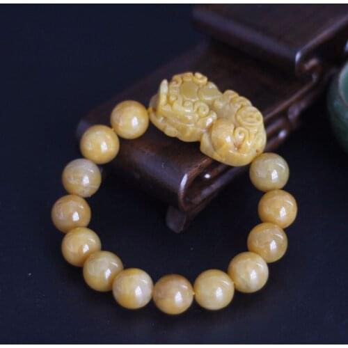 12-13mm Pixiu stone Pi yao rouge corde Charm Bracelets Pi xiu bracelet main chanceux amulette bijoux 8/10/12mm