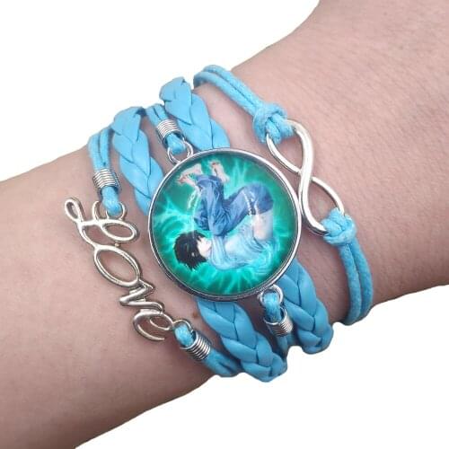 23 Styles Anime Death Note Multilayer Leather Bracelet Punk Time Gem Women Men Girl Boy Student Lady Holiday Gift SWBJ-2