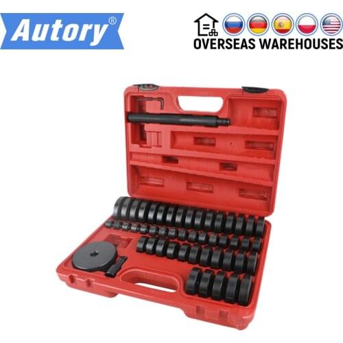 51Pcs Custom Disc Bearing Seal Driver Pressure Disc Tool Set 18-65mm Bush Bearing Seal Driver Kit for Cars Motorbikes