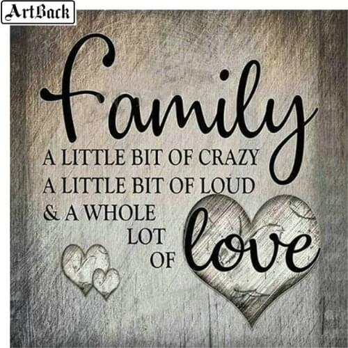 5d diamond painting family love icon full square drill diamond embroidery 3d round rhinestone mosaic wall sticker