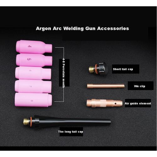 Argon Arc Welding Torch Accessories WP-17/WP-18/WP-26 Air Cooling / Water Cooled Welder Gun Head Free Shipping