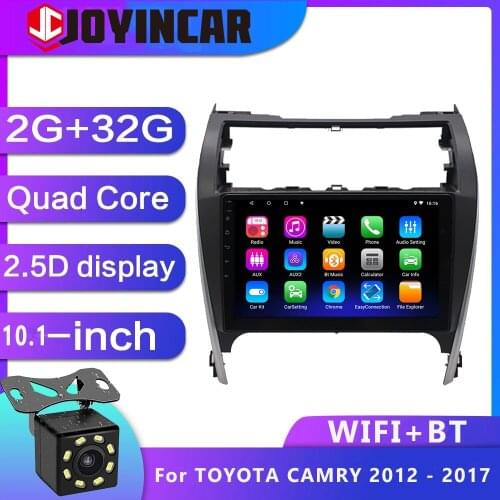 JOYINCAR Android 9.1 Car Multimedia Video Player For Toyota Camry 2012-2017 2din Car Radio GPS Navigation MP5 Player Head Unit