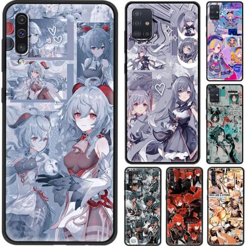Case For Samsung M31 Prime Cover for Galaxy M51 F41 M30s M21 M11 M01 A9 A7 2018 Caso Genshin Impact Anime
