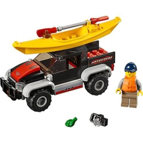 90pcs 11218 City Series Rowing Boat Adventure 60240 Childrens Building Block Toy Gifts