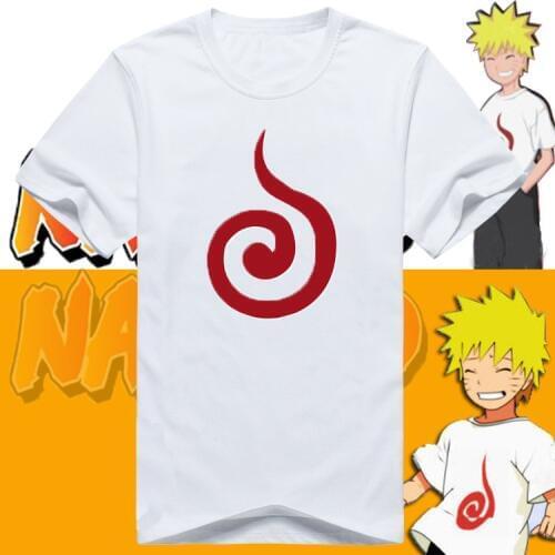 Naruto T-shirt Uzumaki Naruto Uzumaki Naruto Cosplay T Shirt Fashion Men Cotton Short Sleeve Tops Tees