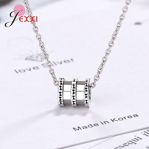 Hot Sale Genuine 925 Sterling Silver Charm Necklace For Women Newest Fashion Jewelry Super Cute Jewelry Gift For Wife Daughter