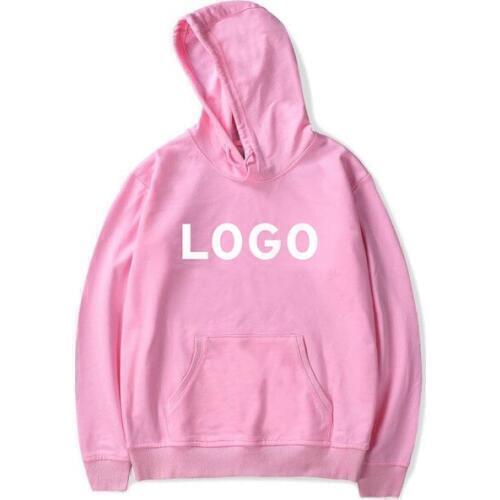 Customized Logo Printing Hooded Sweatshirt Personal Pullover Hoodies Sweatshirt One Piece MEN Women Clothing