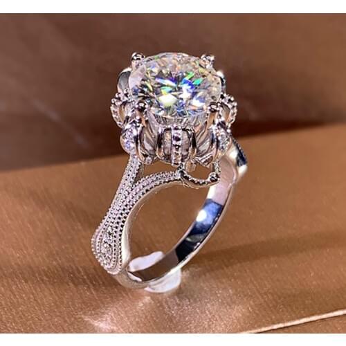 Huitan Gorgeous Women Wedding Rings Brilliant Cubic Zircon Elegant Female Party Ring Delicate Anniversary Gift Statement Jewelry
