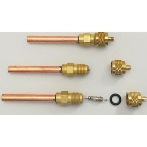 Brass gas access valve with Coper Tube For Fridge Freezer