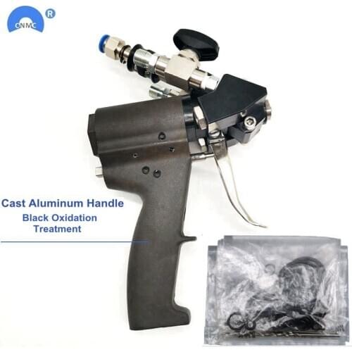 Cast Aluminum Handle P2 PU Foam Spray Gun Polyurethane Air Purge Spray Gun Self Cleaning With Accessory Kit