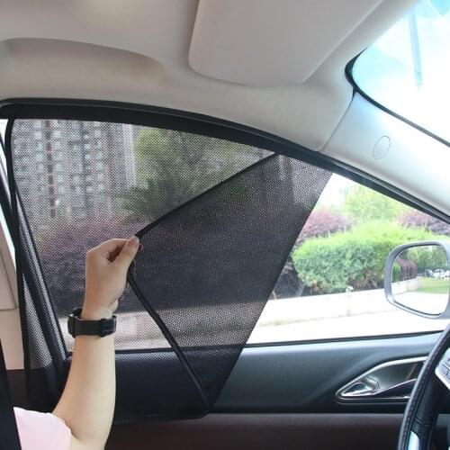 Magnetic Car Curtain Car Sunshade UV Protection Auto Window Sunshade Side Window Mesh Sun Visor Summer Protection Window Film
