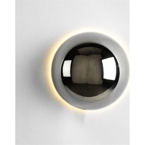 Meteorite Space Age Metal Led Wall Lamp Post-modern Creative Gold/Silver Iron Parlor Bed Room Aisle Entrance Porch Light 2096