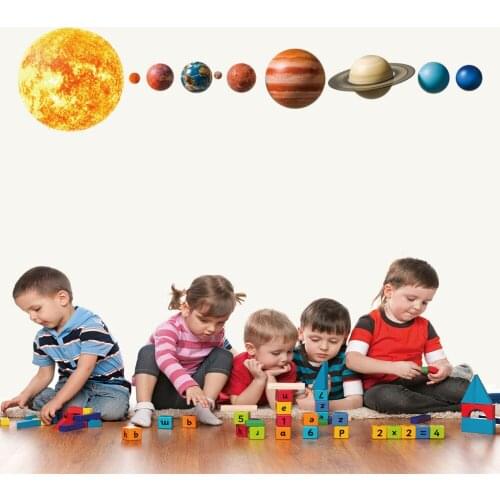 Solar System Star Wall Sticker Background Wall Decoration Waterproof Sticker Home Decoration Mural Stickers for Childrens Room