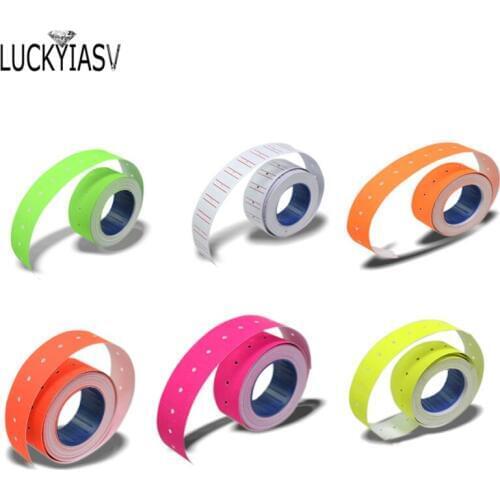 One Roll Adhesive Price Labels Paper Tag Price Label Sticker Single Row for Price Gun Labeller 6 Color Suitable for grocery