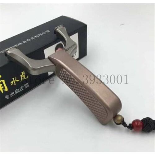 Seiko produces outdoor shooting competition precision flat leather heavy titanium alloy slingshot