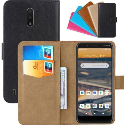 Luxury Wallet Case For Nokia C2 Tennen PU Leather Retro Flip Cover Magnetic Fashion Cases Strap