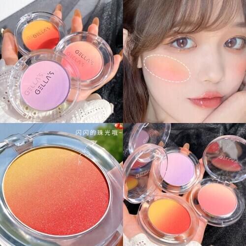 Face Blush Baked Cheek Blusher Soft Smooth Natural Makeup Blusher Palette Matte Texture Face Base Blusher Palette Cosmetic