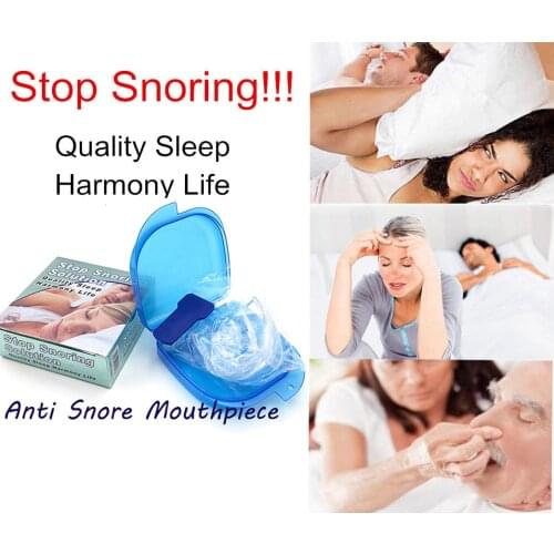 Silicone Stop Snoring Anti Snore Mouthpiece Apnea Guard Bruxism Tray Sleeping Aid Mouthguard Health Sleeping Health Care Tool