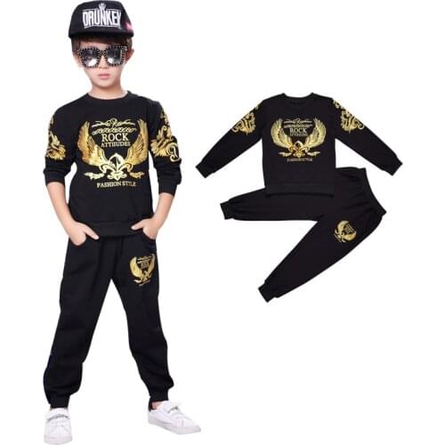 Boy Sport Suits Teenage for Sets hip hop animal long Sleeve T Shirt & Pants Casual 4 5 6 7 8 9 10 Years Child Boy Clothes