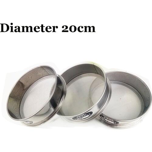 Standard Laboratory Test Sieve 304 SUS filter mesh chroming frame Sampling Inspection Pharmacopeia sieve Dia 20cm 10-200mesh