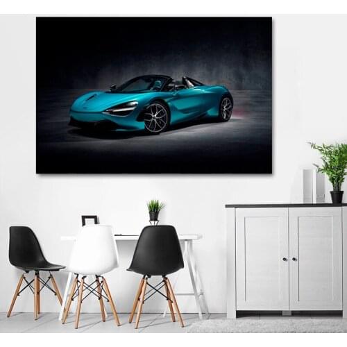 Super Car Cool Sport Car Artwork Poster Canvas Painting Poster and Print Cuadros Wall Art for Living Room Home Decor (No Frame)