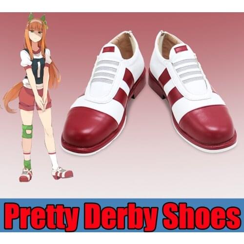 Anime Umamusume: Pretty Derby Silence Suzuka Cosplay Shoes Game PU Leather Shoes Halloween Carnival Boots Prop Custom Made Lolit