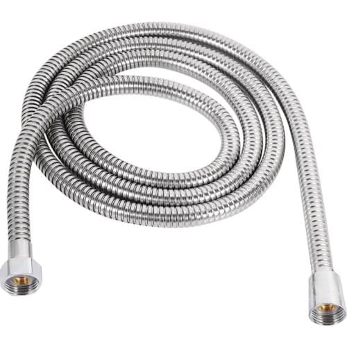 Convenience 2M Long Stainless Steel Flexible Replace Handheld Shower Head Hose