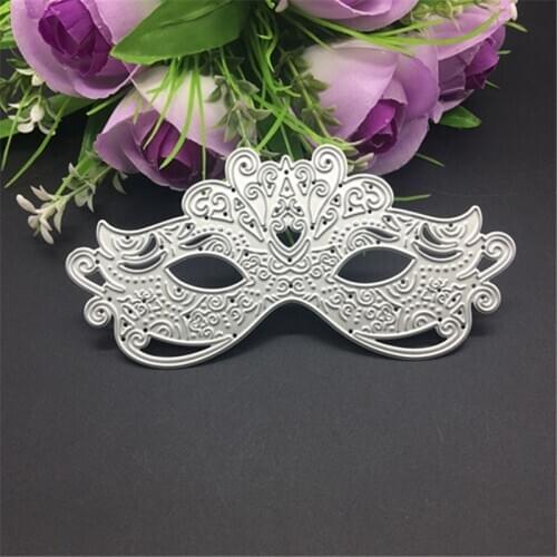 Funny Party Mask Metal Cutting Dies For DIY Scrapbooking Photo Album Decorative Embossing Folder Stencil