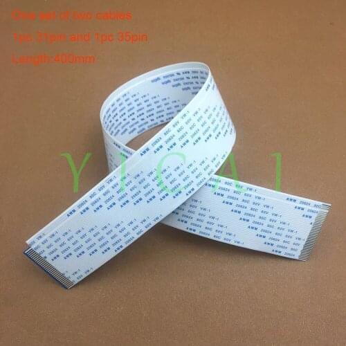 2PCS/set Printhead print head cable for Mimaki JV33 JV5 CJV30 Printer Plotter FFC Flat cable 31pin 35pin