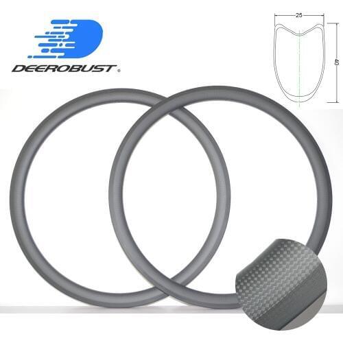 320g 700c 40mm Deep 25mm wide 3k MATTE Carbon Tubular Road Bike Rims Bicycle Rim Wheel Basalt Brake Surface 16 18 20 21 24 Holes