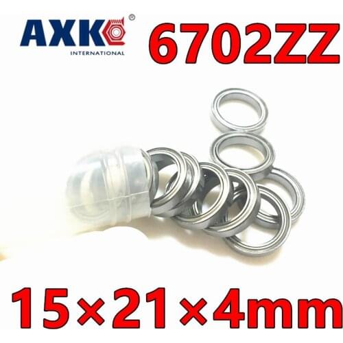 Abec5 High Quality Of Ultra-thin Stainless Steel Bearing 6702 S6702zz S61702z Ss6702zz S6702-zz 15*21*4 Mm 440c Material