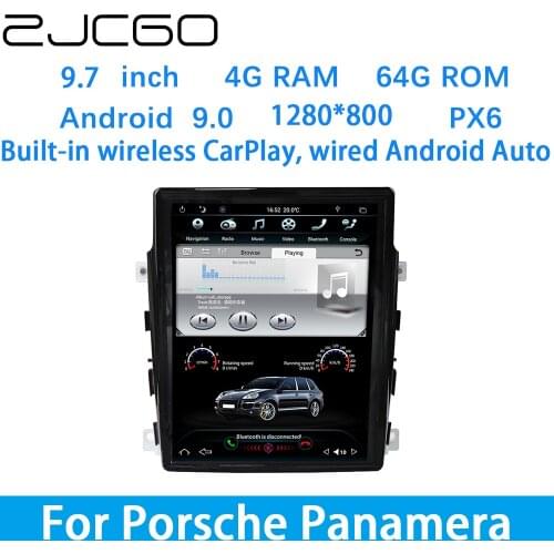 ZJCGO Car Multimedia Player Stereo GPS DVD Radio Navigation Android Screen System for Porsche Panamera 2010~2016