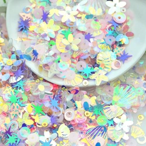 20 Gram Purple Assorted Shapes & Colors Flower Sequins & Spangles, Party Decoration Scrapbooking Sequnins