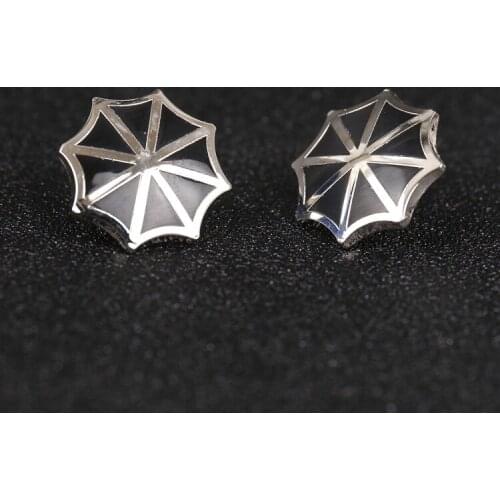 Residents Evils Umbrella Corporation Logo Symbol Collar Lapel Pin Trendy Brooch One Pair Cosplay Accessory Free Shipping