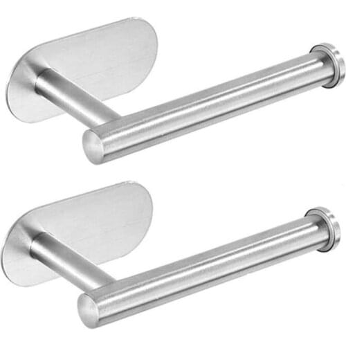 Toilet Paper Holder Wall Mount Kitchen Roll Holder,Adhesive Toilet Paper Holder Toilet Roll Holder For Bathroom