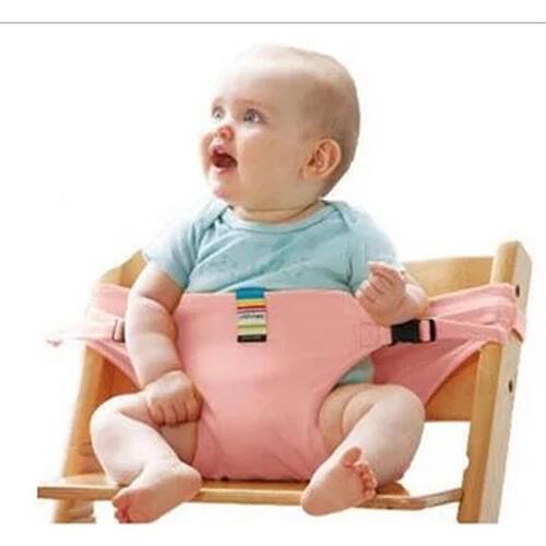 Baby Infant Toddler Child Kids Portable Dining Chair Seat Travel Foldable Washable Safety Belt Auxiliary Belt