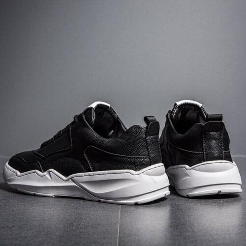 Breathable sneaker comfortable mens hot flat black wear for leisure genuine shoe sale ocio sneakers mens sport Casual new men